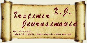 Krstimir Jevrosimović vizit kartica